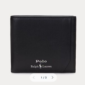 Classic Black Polo Ralph Lauren Leather Wallet